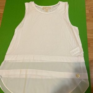 Michael Kors White Sleeveless Shirt
